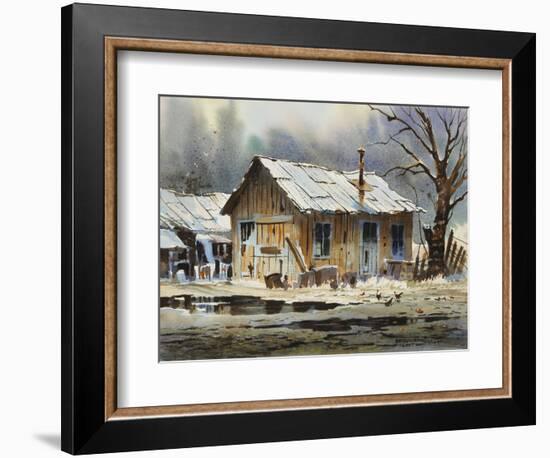 A Wet Day-LaVere Hutchings-Framed Giclee Print