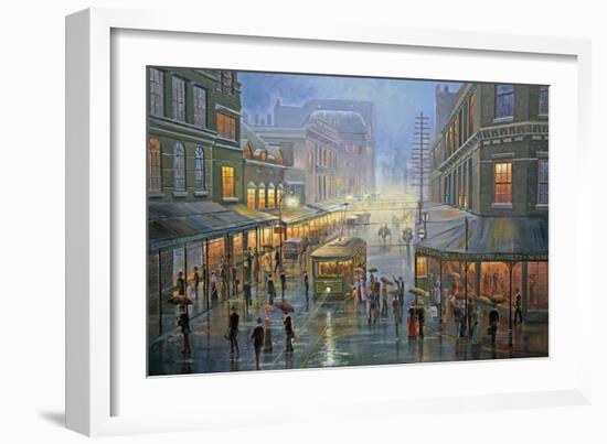 A Wet Evening - Sydney-John Bradley-Framed Giclee Print