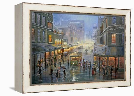 A Wet Evening - Sydney-John Bradley-Framed Premier Image Canvas