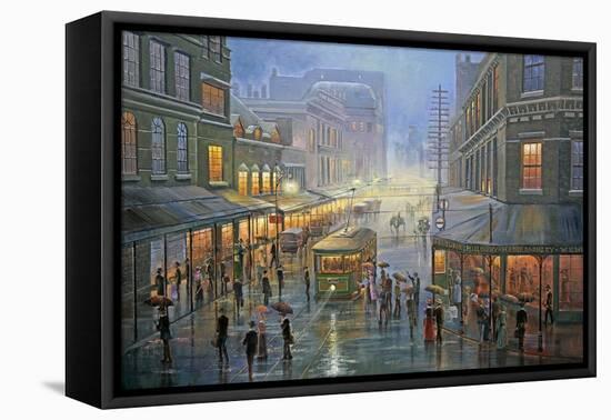 A Wet Evening - Sydney-John Bradley-Framed Premier Image Canvas