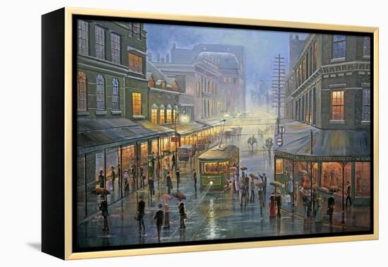 A Wet Evening - Sydney-John Bradley-Framed Premier Image Canvas
