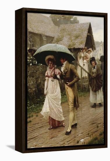 A Wet Sunday Morning, 1896-Edmund Blair Leighton-Framed Premier Image Canvas