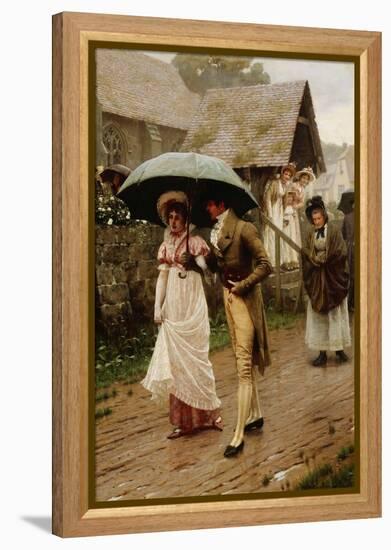 A Wet Sunday Morning, 1896-Edmund Blair Leighton-Framed Premier Image Canvas