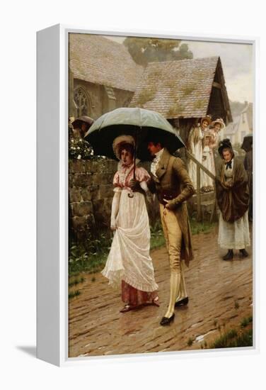 A Wet Sunday Morning, 1896-Edmund Blair Leighton-Framed Premier Image Canvas