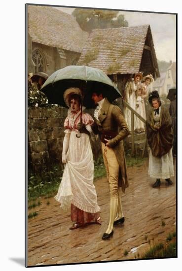 A Wet Sunday Morning, 1896-Edmund Blair Leighton-Mounted Giclee Print