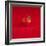 A Wet Tomato on a Red Surface-Dave King-Framed Photographic Print