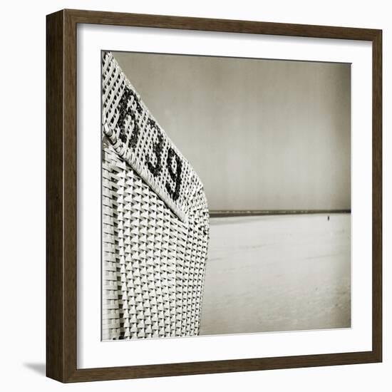 A Whicker Chair on the Beach-Katrin Adam-Framed Photographic Print