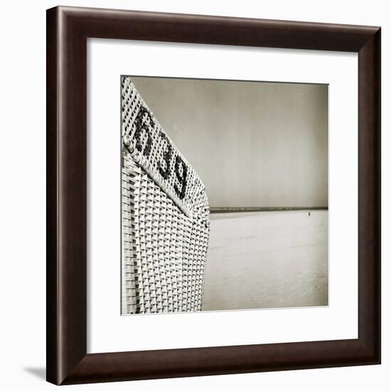 A Whicker Chair on the Beach-Katrin Adam-Framed Photographic Print