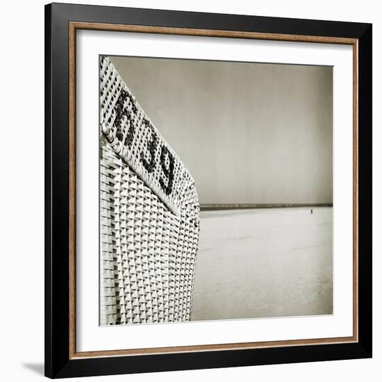 A Whicker Chair on the Beach-Katrin Adam-Framed Photographic Print