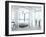 A White Bedroom Interior with Large Bed-PlusONE-Framed Photographic Print