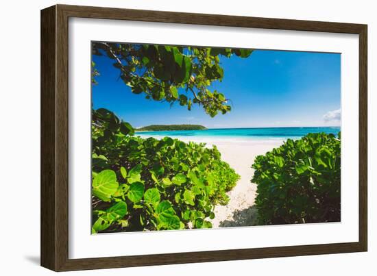 A White Sand Beach On The Island Of Eleuthera, The Bahamas-Erik Kruthoff-Framed Photographic Print