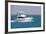 A White Sport Fishing Boat, Flying the US Yacht Ensign, Heads towards the Open Sea.-Gary Blakeley-Framed Photographic Print