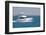 A White Sport Fishing Boat, Flying the US Yacht Ensign, Heads towards the Open Sea.-Gary Blakeley-Framed Photographic Print