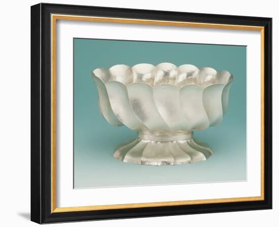 A Wiener Werkstatte Hammered Silver Centrepiece Designed by Dagobert Peche-Nelson And Edith Dawson-Framed Giclee Print