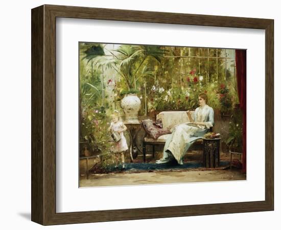 A Willing Helper-Mihaly Munkacsy-Framed Giclee Print