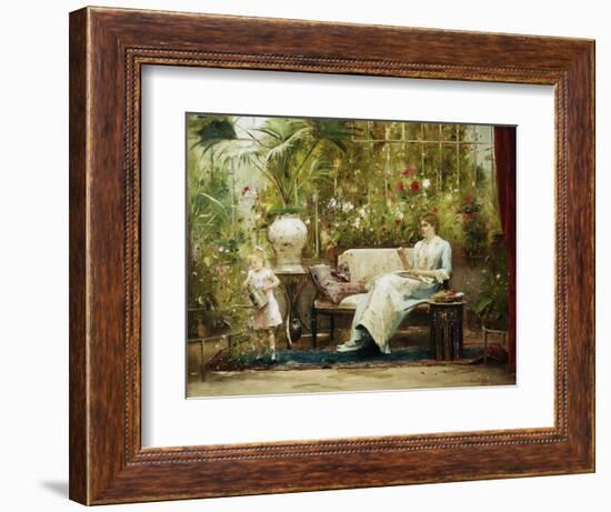 A Willing Helper-Mihaly Munkacsy-Framed Giclee Print