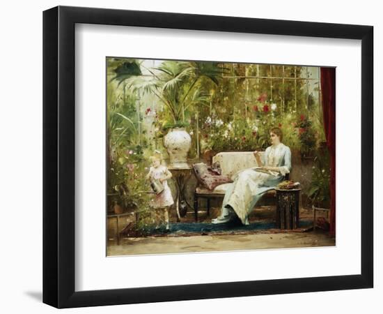 A Willing Helper-Mihaly Munkacsy-Framed Giclee Print