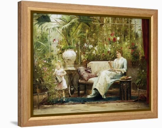 A Willing Helper-Mihaly Munkacsy-Framed Premier Image Canvas