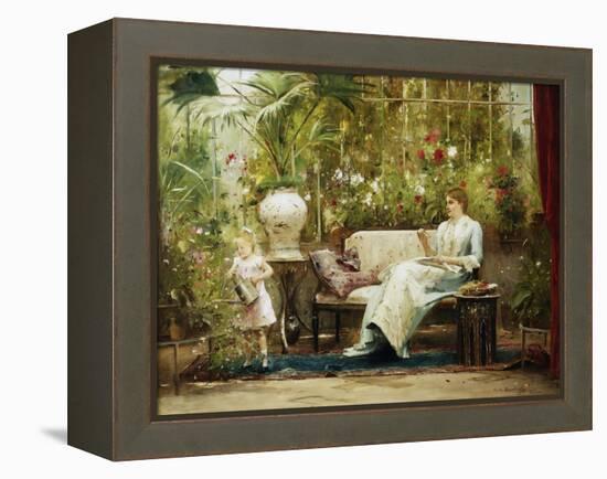 A Willing Helper-Mihaly Munkacsy-Framed Premier Image Canvas