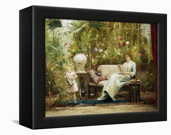 A Willing Helper-Mihaly Munkacsy-Framed Premier Image Canvas