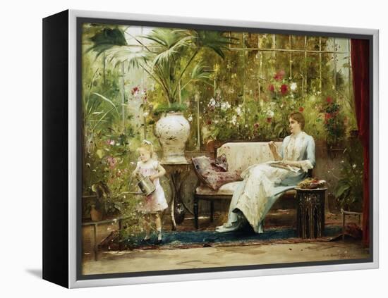 A Willing Helper-Mihaly Munkacsy-Framed Premier Image Canvas