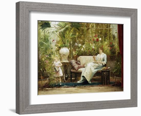 A Willing Helper-Mihaly Munkacsy-Framed Giclee Print