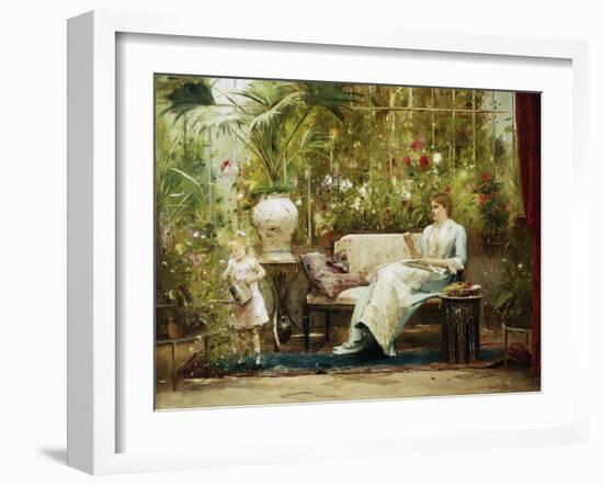 A Willing Helper-Mihaly Munkacsy-Framed Giclee Print