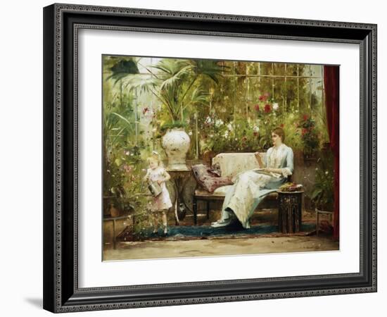 A Willing Helper-Mihaly Munkacsy-Framed Giclee Print