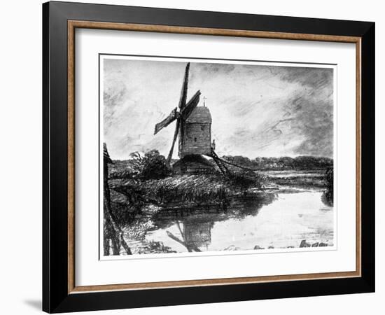 A Windmill, 1802-John Constable-Framed Giclee Print