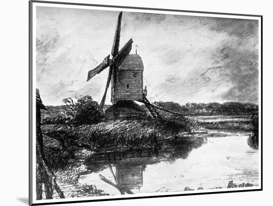 A Windmill, 1802-John Constable-Mounted Giclee Print