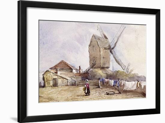 A Windmill on Blackheath, Greenwich, London, 1833-George Shepheard-Framed Giclee Print