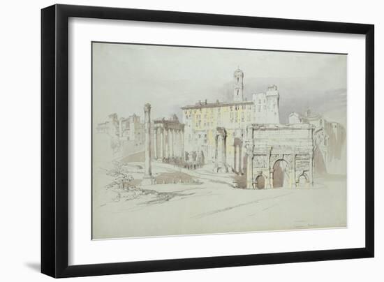 A Window of the Palazzo Tolomei-John Ruskin-Framed Giclee Print