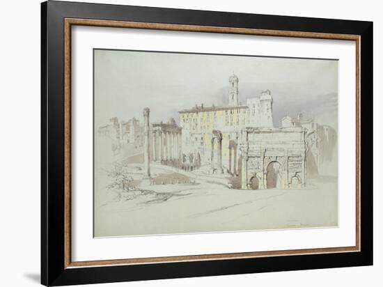 A Window of the Palazzo Tolomei-John Ruskin-Framed Giclee Print