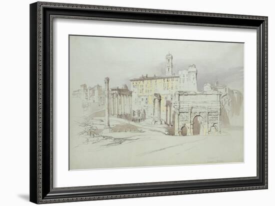 A Window of the Palazzo Tolomei-John Ruskin-Framed Giclee Print