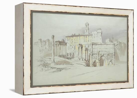 A Window of the Palazzo Tolomei-John Ruskin-Framed Premier Image Canvas