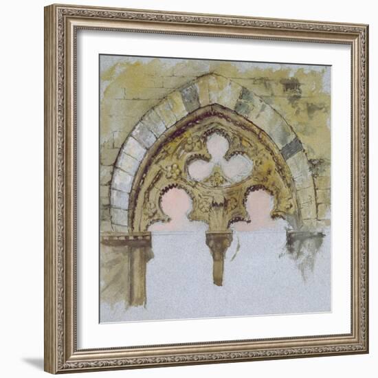 A Window of the Palazzo Tolomei-John Ruskin-Framed Giclee Print