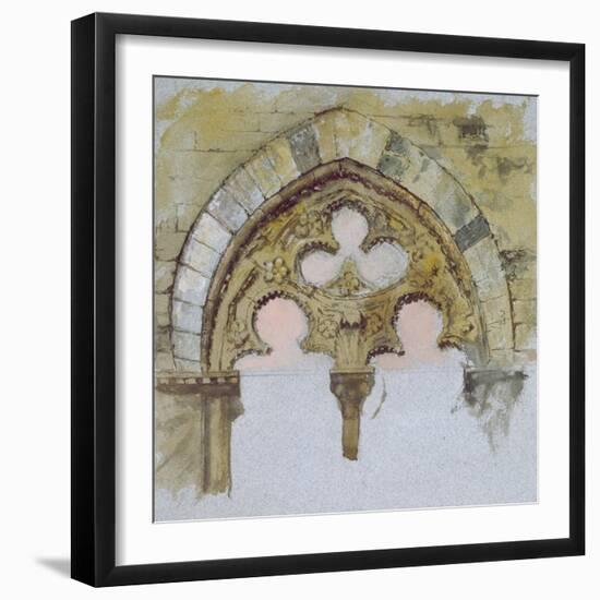 A Window of the Palazzo Tolomei-John Ruskin-Framed Giclee Print