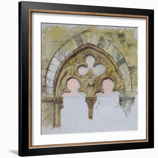 A Window of the Palazzo Tolomei-John Ruskin-Framed Giclee Print