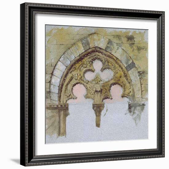 A Window of the Palazzo Tolomei-John Ruskin-Framed Giclee Print