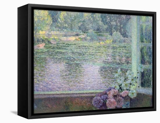 A Window on the River, 1908-Henri Eugene Augustin Le Sidaner-Framed Premier Image Canvas