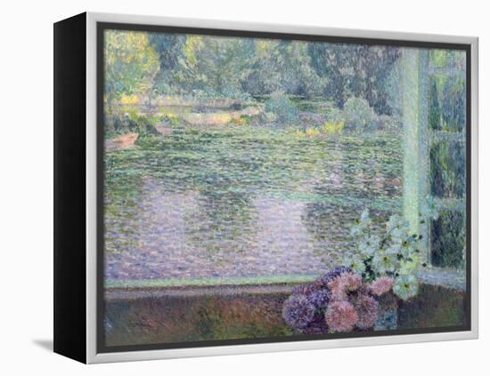 A Window on the River, 1908-Henri Eugene Augustin Le Sidaner-Framed Premier Image Canvas