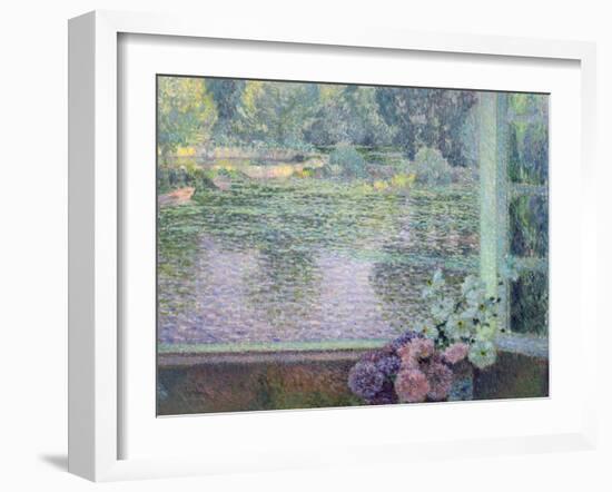 A Window on the River, 1908-Henri Eugene Augustin Le Sidaner-Framed Giclee Print