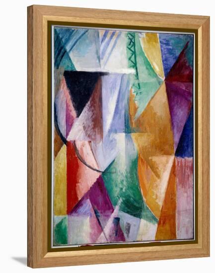 A Window or Design for Three Windows. Painting by Robert Delaunay (1885-1941), 1912, 1.11 X 0.9 M.-Robert Delaunay-Framed Premier Image Canvas