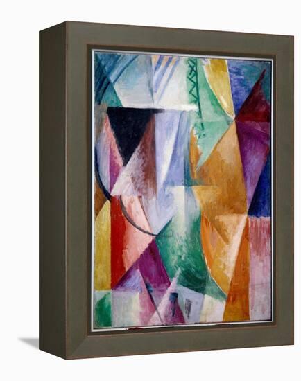 A Window or Design for Three Windows. Painting by Robert Delaunay (1885-1941), 1912, 1.11 X 0.9 M.-Robert Delaunay-Framed Premier Image Canvas