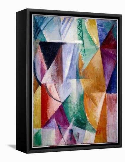 A Window or Design for Three Windows. Painting by Robert Delaunay (1885-1941), 1912, 1.11 X 0.9 M.-Robert Delaunay-Framed Premier Image Canvas