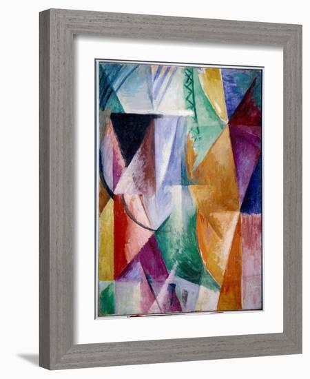 A Window or Design for Three Windows. Painting by Robert Delaunay (1885-1941), 1912, 1.11 X 0.9 M.-Robert Delaunay-Framed Giclee Print