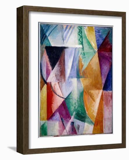 A Window or Design for Three Windows. Painting by Robert Delaunay (1885-1941), 1912, 1.11 X 0.9 M.-Robert Delaunay-Framed Giclee Print