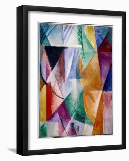 A Window or Design for Three Windows. Painting by Robert Delaunay (1885-1941), 1912, 1.11 X 0.9 M.-Robert Delaunay-Framed Giclee Print