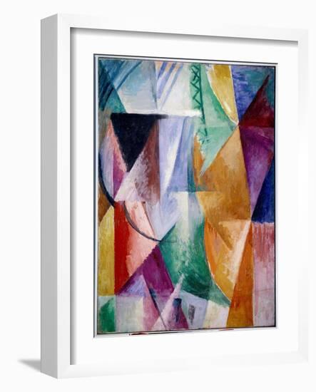 A Window or Design for Three Windows. Painting by Robert Delaunay (1885-1941), 1912, 1.11 X 0.9 M.-Robert Delaunay-Framed Giclee Print