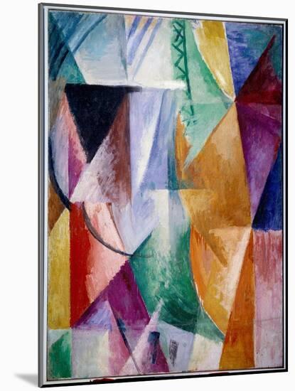 A Window or Design for Three Windows. Painting by Robert Delaunay (1885-1941), 1912, 1.11 X 0.9 M.-Robert Delaunay-Mounted Giclee Print